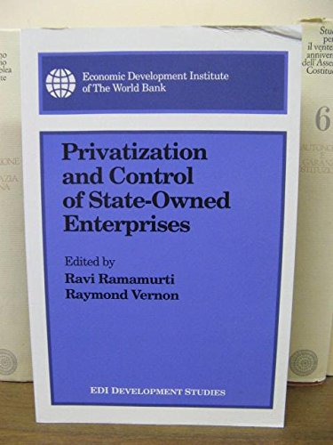 Beispielbild fr Privatization and Control of State-Owned Enterprises (E D I Development Studies) zum Verkauf von Wonder Book