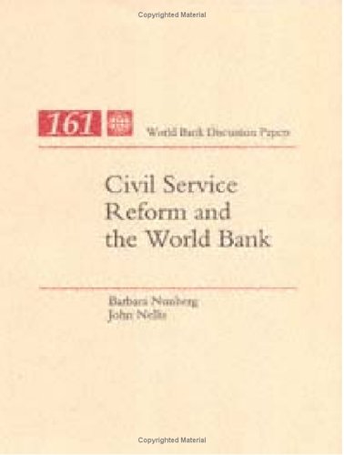 Imagen de archivo de Civil Service Reform and the World Bank (World Bank Discussion Paper) a la venta por PAPER CAVALIER US