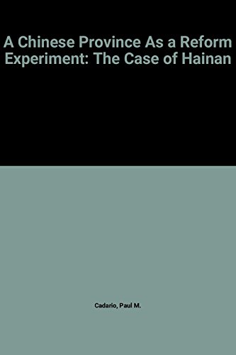 Beispielbild fr A Chinese Province As a Reform Experiment: The Case of Hainan (World Bank Discussion Paper) zum Verkauf von Buchpark