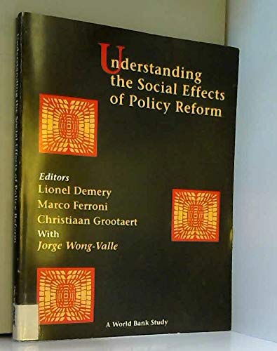 Beispielbild fr Understanding the Social Effects of Policy Reform zum Verkauf von Better World Books