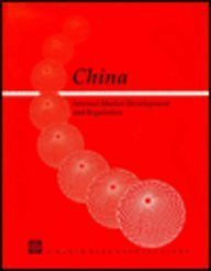9780821330470: China: Internal Market Development and Regulation (World Bank Country Study)