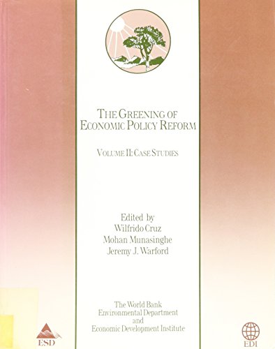 Beispielbild fr GREENING OF ECONOMIC POLICY RE (The Greening of Economic Policy Reform) zum Verkauf von Buchpark