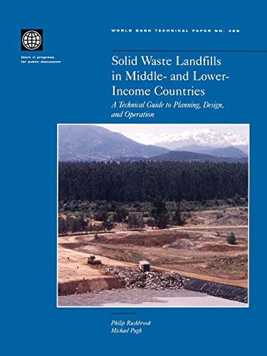 Stock image for Solid Waste Landfills in Middle- and Lower-Income Countries: A Technical Guide to Planning, Design, and Operation (World Bank Technical Papers) for sale by MyLibraryMarket