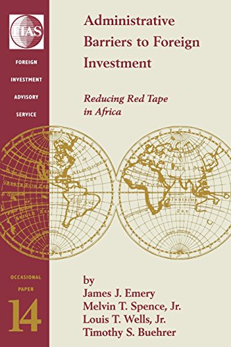 Imagen de archivo de Administrative Barriers to Foreign Investment: Reducing Red Tape in Africa (FIAS Occasional Papers) a la venta por Ergodebooks