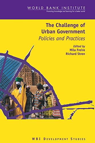 Beispielbild fr The Challenge of Urban Government: Policies and Practices (Wbi Development Studies) zum Verkauf von Anybook.com