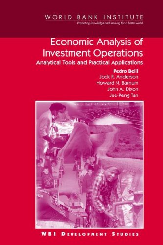 Beispielbild fr Economic Analysis of Investment Operations: Analytical Tools and Practical Applications (WBI Development Studies) zum Verkauf von SecondSale