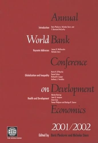 Beispielbild fr Annual World Bank Conference on Development Economics 2001/2002 zum Verkauf von Blackwell's