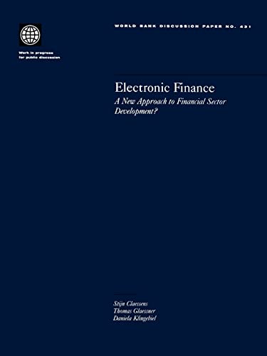 Stock image for Electronic Finance for sale by Blackwell's