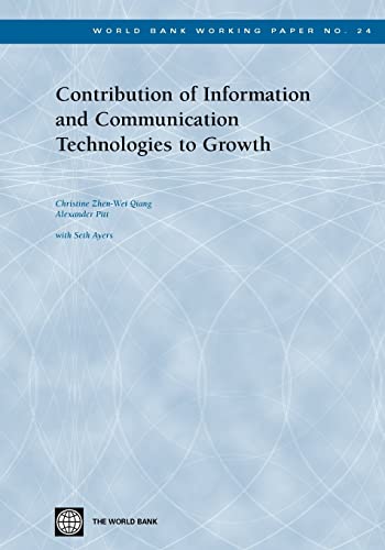 Imagen de archivo de Contribution of Information and Communication Technologies to Growth (24) (World Bank Working Papers) a la venta por Lucky's Textbooks