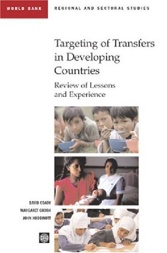 Beispielbild fr Targeting of Transfers in Developing Countries: Review of Lessons and Experience zum Verkauf von Buchpark