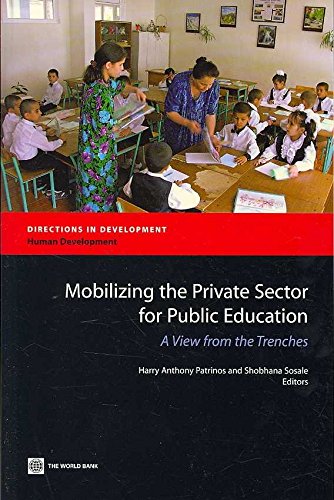 Stock image for Mobilizing the private sector for public education a view from the trenches Directions in development for sale by PBShop.store US