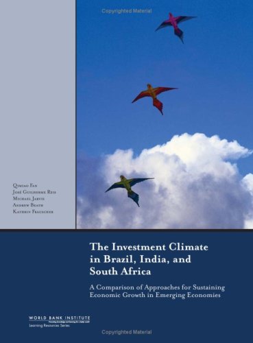 Imagen de archivo de The Investment Climate in Brazil, India, and South Africa: A Comparison of Approaches for Sustaining Economic Growth in Emerging Economies a la venta por ThriftBooks-Dallas