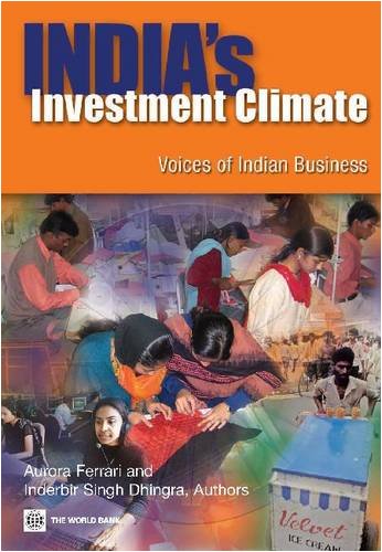 9780821377574: India's Investment Climate: Voices of Indian Business