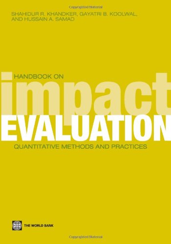 Imagen de archivo de Handbook on Impact Evaluation: Quantitative Methods and Practices (World Bank Training Series) a la venta por HPB-Red