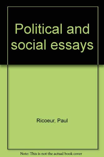 9780821401699: Political and social essays