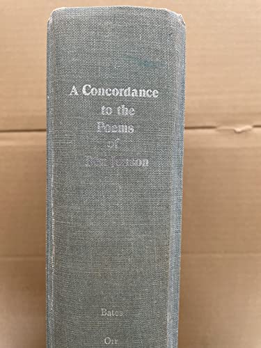 A Concordance to the Poems of Ben Jonson