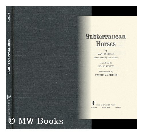 9780821405796: Subterranean horses ([International poetry series)