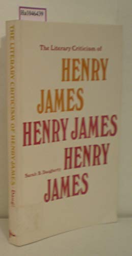 Stock image for The Literary Criticism of Henry James for sale by Better World Books