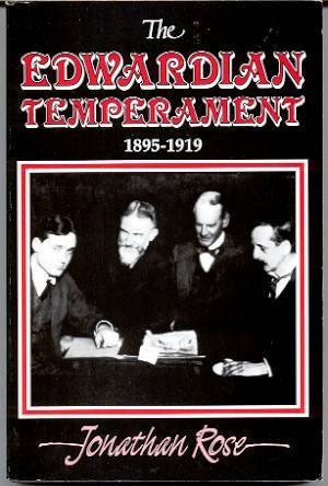 Beispielbild fr The Edwardian Temperament, 1895-1919 zum Verkauf von Better World Books