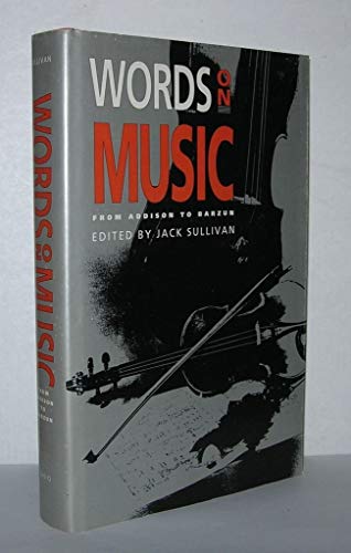 9780821409589: Words on Music: From Addison to Barzun