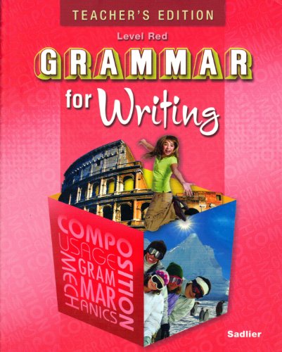 9780821502266: Teacher's Edition Grammar for Writing Level Red Grade 6