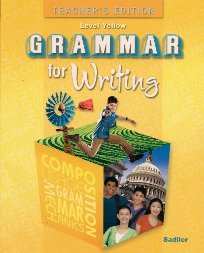 Beispielbild fr Grammar for Writing zum Verkauf von Better World Books