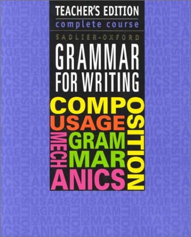 Imagen de archivo de Grammar for Writing, Complete Course, Grade 12 a la venta por Better World Books