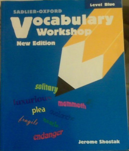 Imagen de archivo de Vocabulary Workshop, Level Blue a la venta por HPB-Emerald