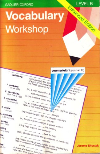 Imagen de archivo de Vocabulary Workshop : Level B, Student Text, Enhanced Edition a la venta por Better World Books