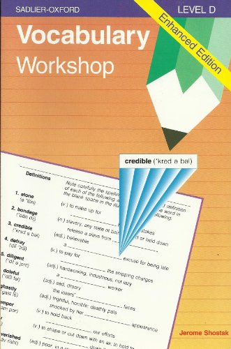Imagen de archivo de Vocabulary Workshop, Level D (Enhanced edition) a la venta por Orion Tech