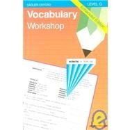 Imagen de archivo de Vocabulary Workshop : Level G, Enhanced Edition a la venta por Better World Books