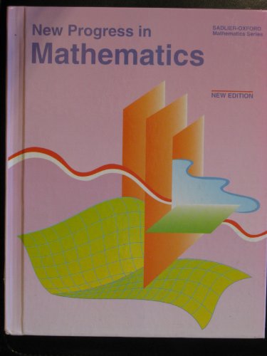 Imagen de archivo de New Progress in Mathematics, Grade 8 : An Innovative Approach Including Two Options: Pre-Algebra, Algebra a la venta por Better World Books