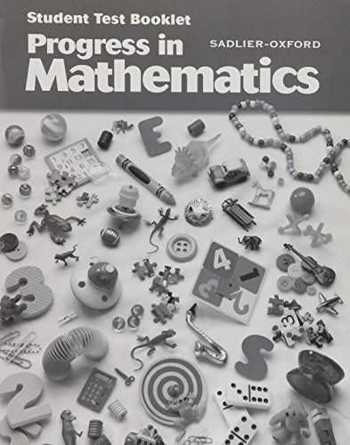 Stock image for Progress in Mathematics, Grade 1, Student Test Booklet With Answer Booklet for sale by Nationwide_Text