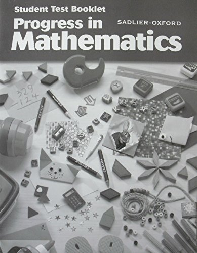 Stock image for Progress in Mathematics, Grade 2, Student Test Booklet for sale by Books From California