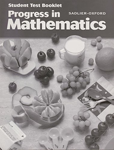 Stock image for Progress in Mathematics, Grade 5, Student Test Booklet (Progress in Mathematics Ser. 7) for sale by GF Books, Inc.