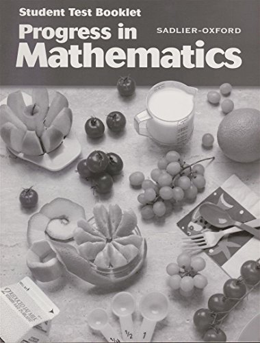 9780821526651: Progress in Mathematics, Grade 5, Student Test Booklet (Progress in Mathematics Ser. 7)