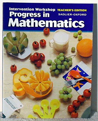 9780821527757: Intervention Workshop Progress in Mathematics Teacher's Edition Sadlier-Oxfor...