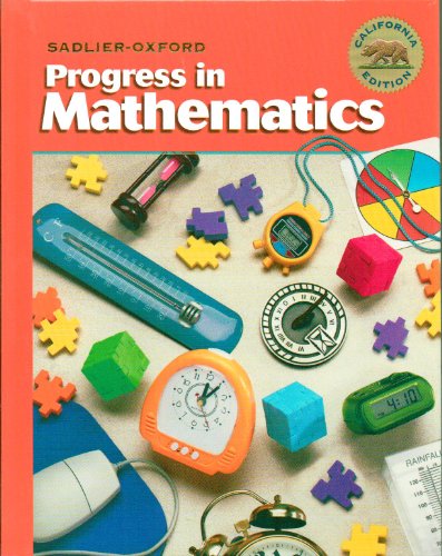 Stock image for Progress in Mathematics Level 4 California Edition for sale by HPB-Diamond