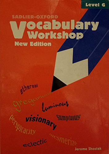 Beispielbild fr Vocabulary Workshop Level G Student 2005 zum Verkauf von SecondSale