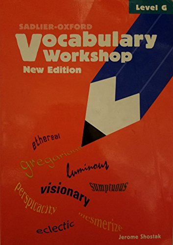 Imagen de archivo de Vocabulary Workshop Level G Student 2005 a la venta por SecondSale