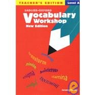 Stock image for Vocabulary Workshop: Level A - Teacher's Edition for sale by HPB-Red