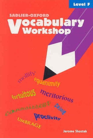 Beispielbild fr Vocabulary Workshop, Student Text, Level F zum Verkauf von Better World Books