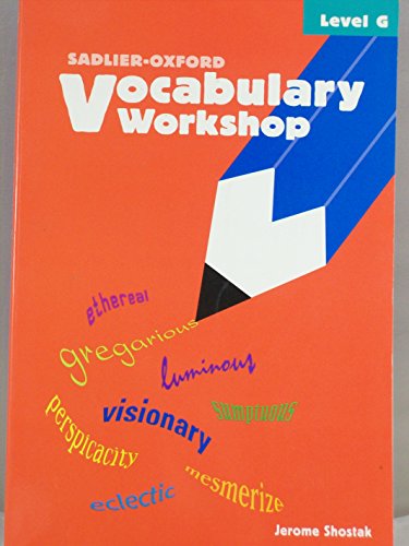 Imagen de archivo de Vocabulary Workshop: Level G a la venta por Jenson Books Inc