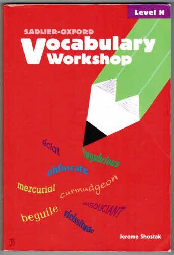 Beispielbild fr Vocabulary Workshop: Level H zum Verkauf von Wonder Book