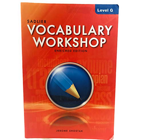 9780821580127: Vocabulary Workshop Enriched Edition Level G 2012