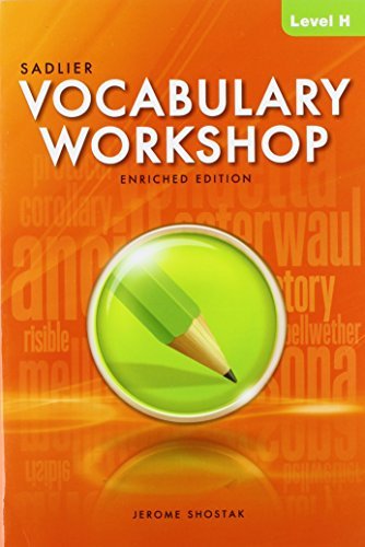 Imagen de archivo de Vocabulary Workshop Enriched Edition Level H a la venta por SecondSale