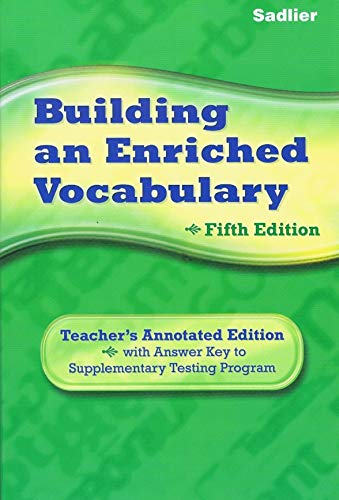 Imagen de archivo de Building an Enriched Vocabulary Teacher's Annotated Edition 5th Edition a la venta por ThriftBooks-Dallas
