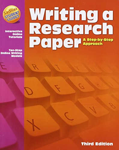 Imagen de archivo de Writing a Research Paper: A Step-by-Step Approach, 3rd Edition a la venta por Reliant Bookstore