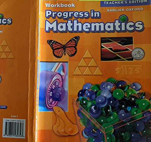 Stock image for Sadlier-Oxford Progress in Mathematics Grade 4 Workbook Teacher's Edition for sale by GoldBooks