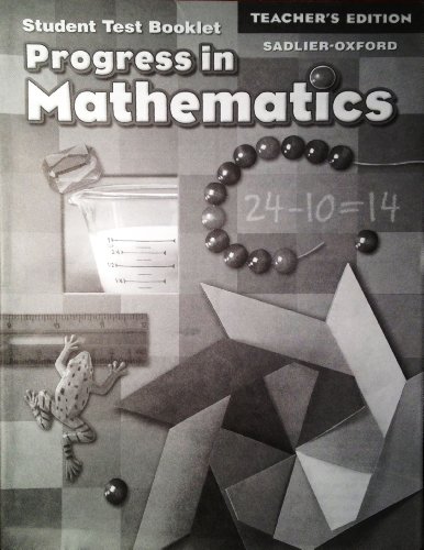 9780821582725: Progress in Mathematics: Teacher's Edition of Student Test Booklet (Grade 2): Answer Key for Test Booklet
